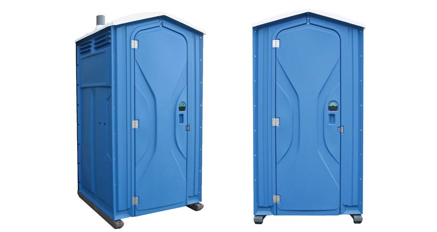 Long-term porta potty units on site in McAlester, Oklahoma